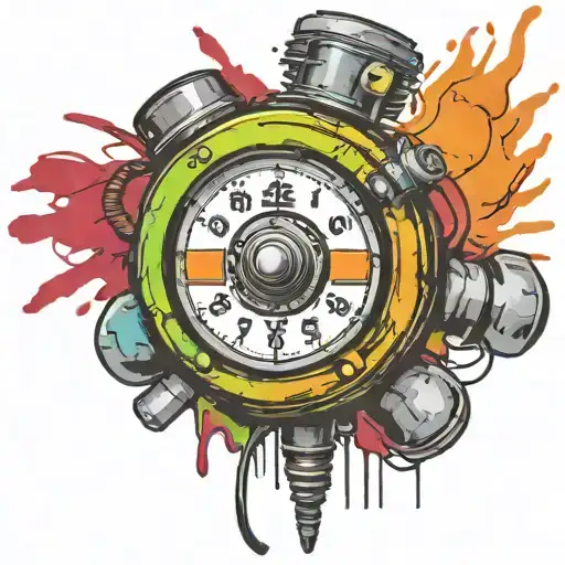 Wired Explosive Bomb With Wires And Timer