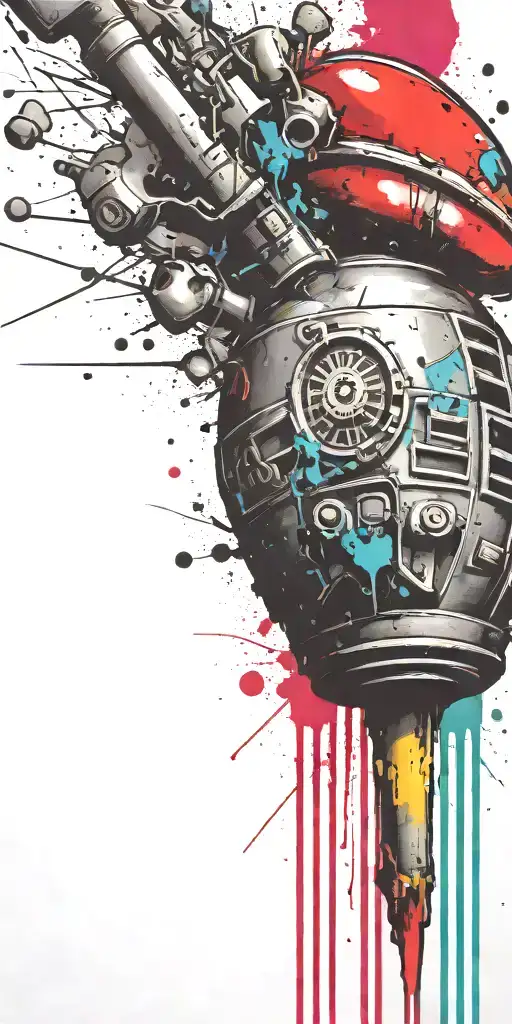 Sophisticated Mushroom Explosives Ticking Time Bomb Grenade