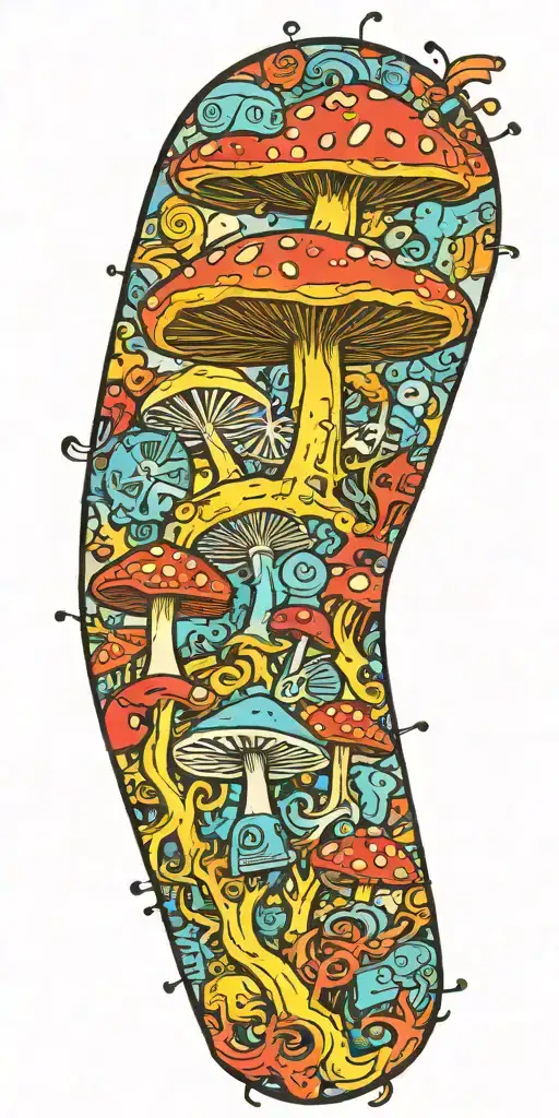 Inconspicuous Trippy Ticking Time Bomb Explosion Shroom