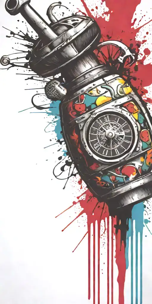 Sophisticated Mushroom Explosives Ticking Time Bomb Grenade