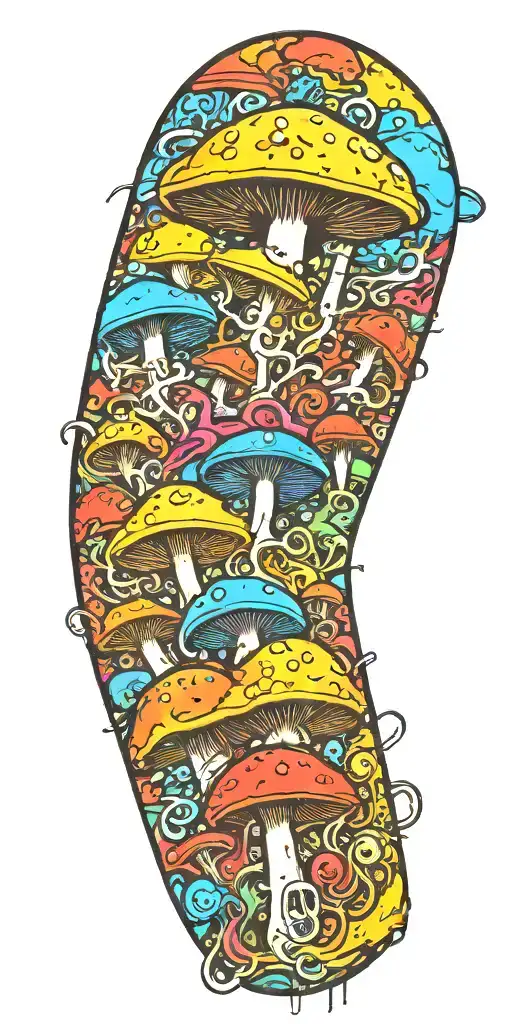 Inconspicuous Trippy Ticking Time Bomb Explosion Shroom