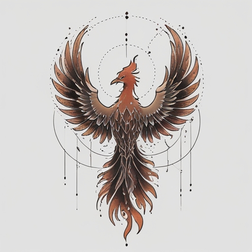 Whispers of the Phoenix’s Path Tattoo idea