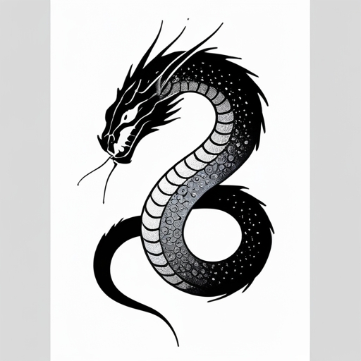Silver Serpent’s Shadow Tattoo idea