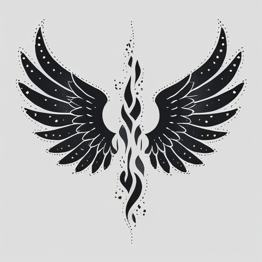 Wings of the Soul’s Flame Tattoo idea
