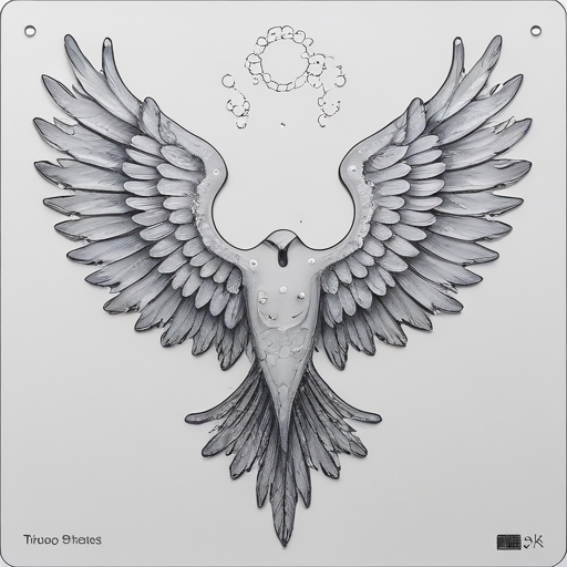 Silver Wings of the Moon Tattoo idea