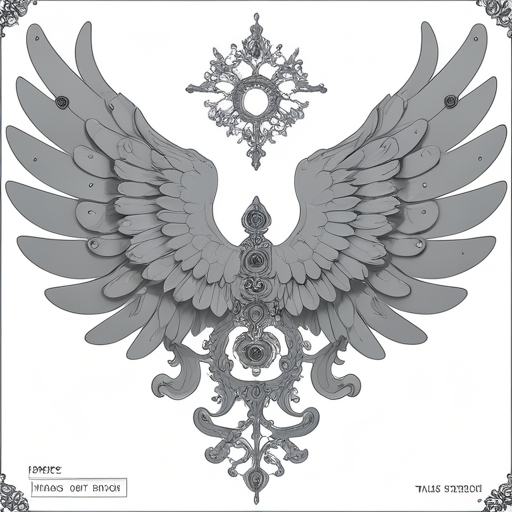Moonlit Wings of Fate Tattoo idea