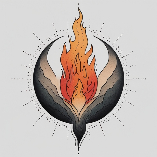 Sacred Moonfire Tattoo idea