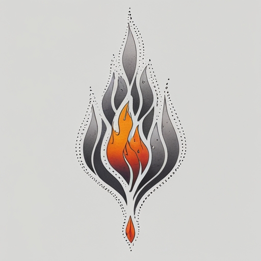 Silver Tears of Fire Tattoo idea