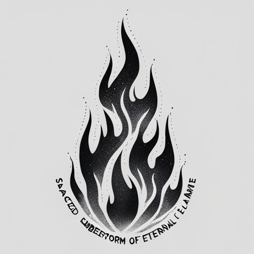 Sacred Emberstorm of Eternal Flame Tattoo idea