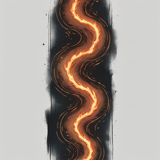 Burning Path Tattoo idea