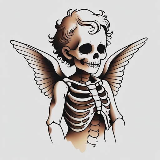 Skeleton Cherub