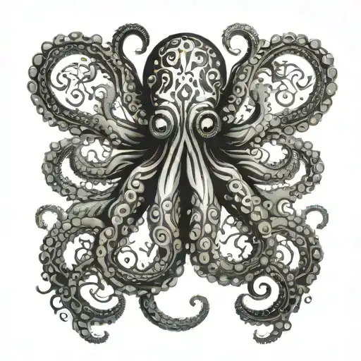 Combine A Cross Flower Octopus Mandela