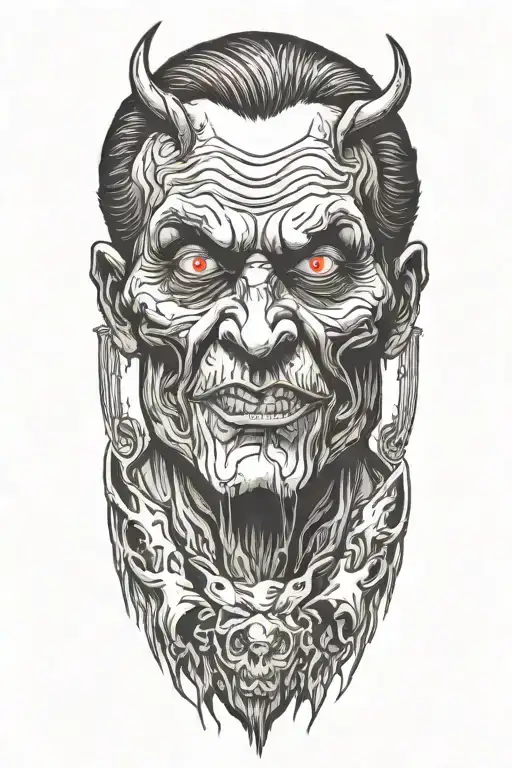 Devil Wears A Shirt Standing