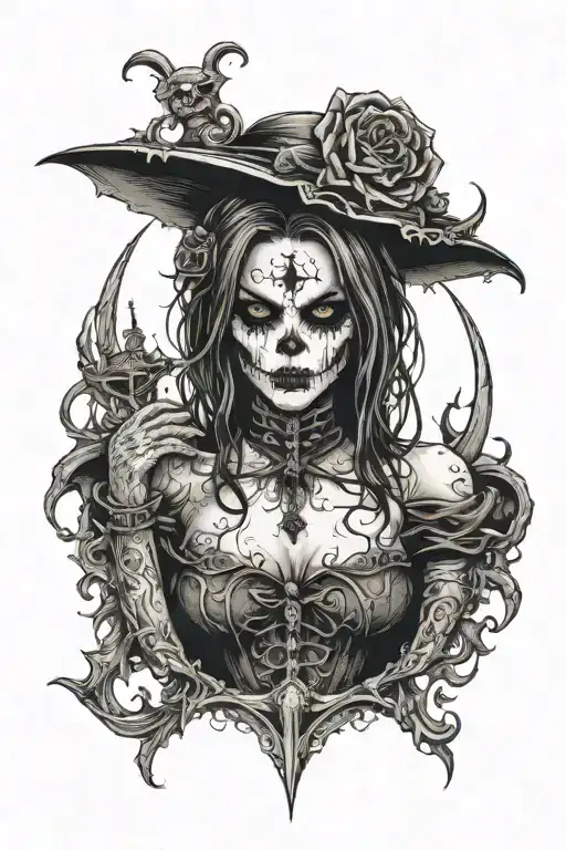 Death Girl Gothic Sexy Standing