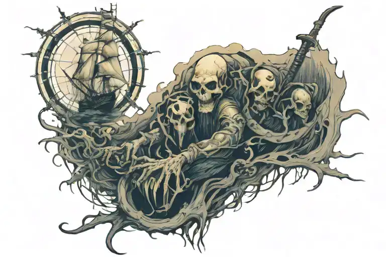 Nautical Theme Full Leg