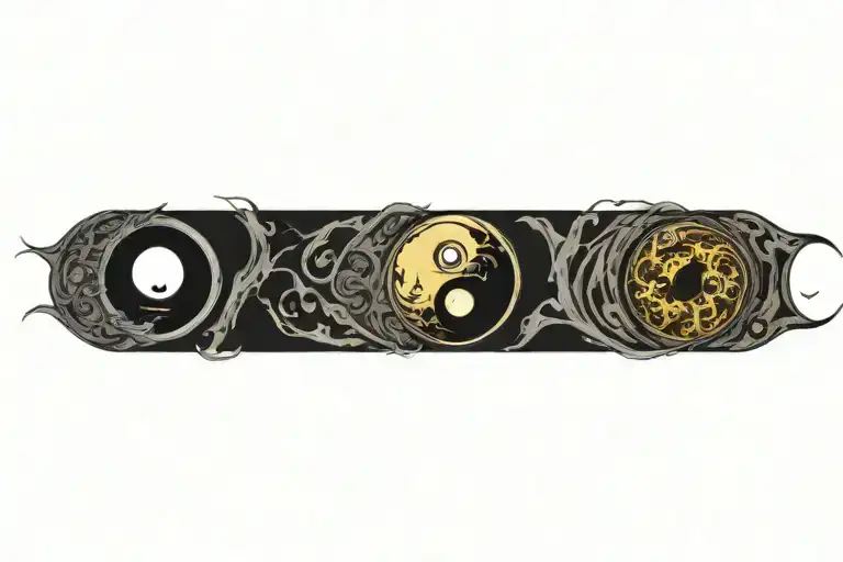 Black Gold Yin Yang