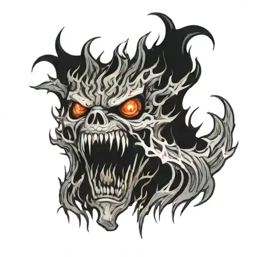 Flames In The Background