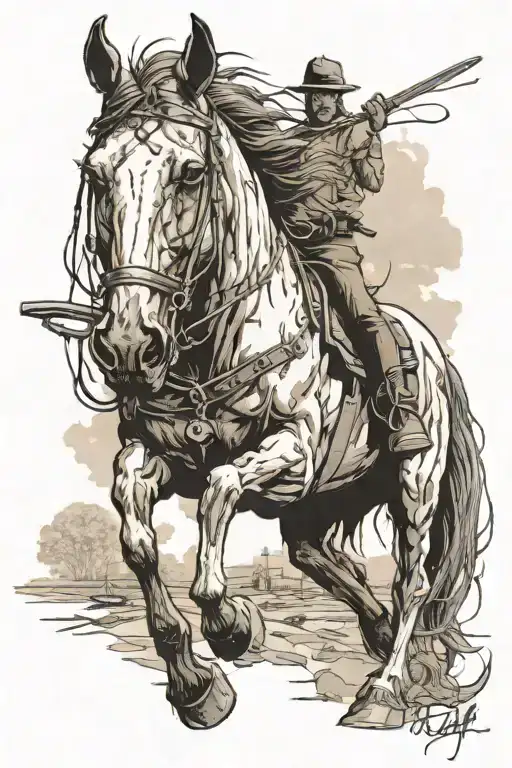 Country Horse End Of The Line