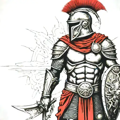 Spartan In Full Armor