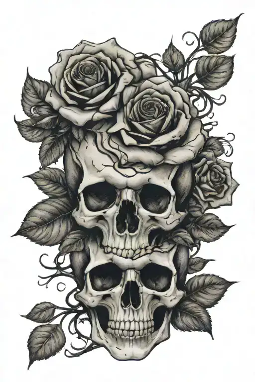 Rose And Skull