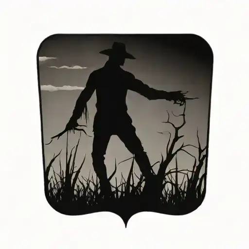 Scare Crow Full Body Silhouette