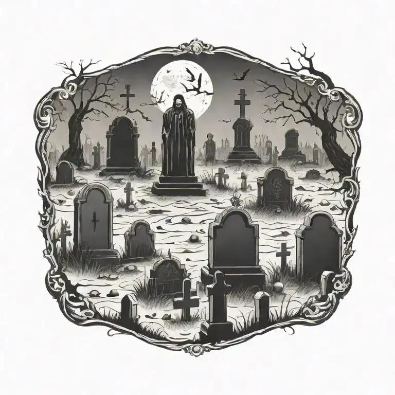 Grave Yard Scene