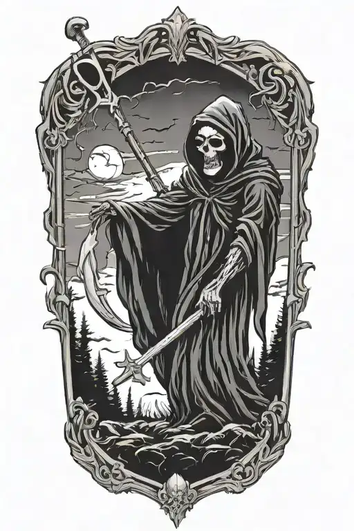 Grim Reaper With Scythe