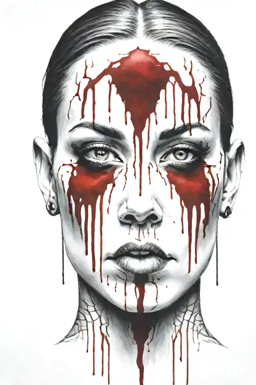 Bloody Head Of A Woman