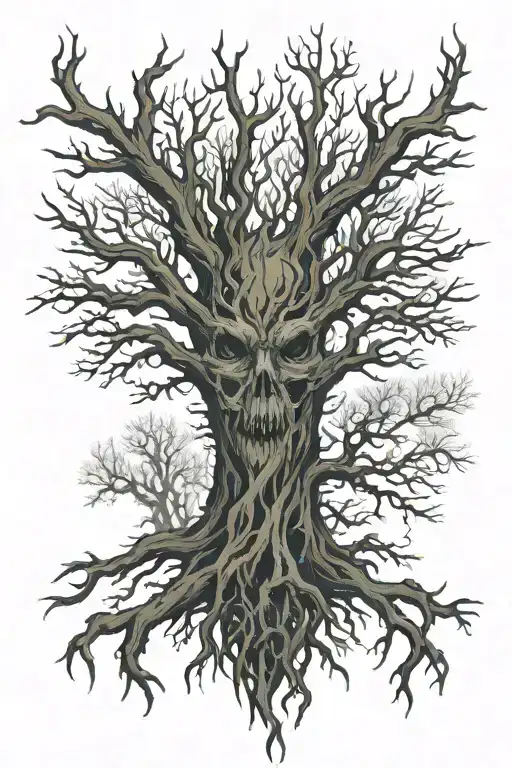 Forrest Fire Bush Wood