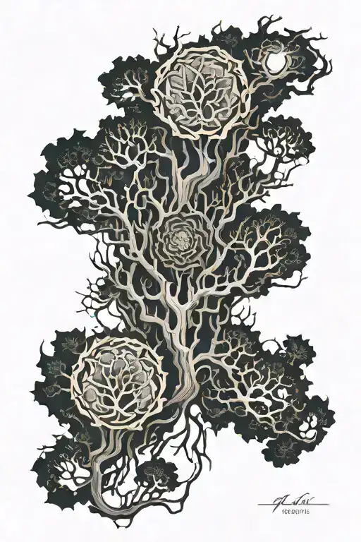 Forrest Fire Bush Wood