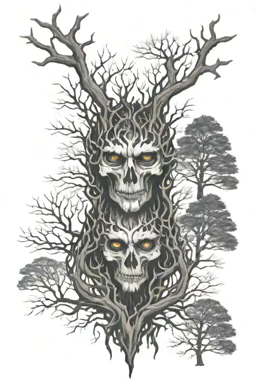 Forrest Fire Bush Wood