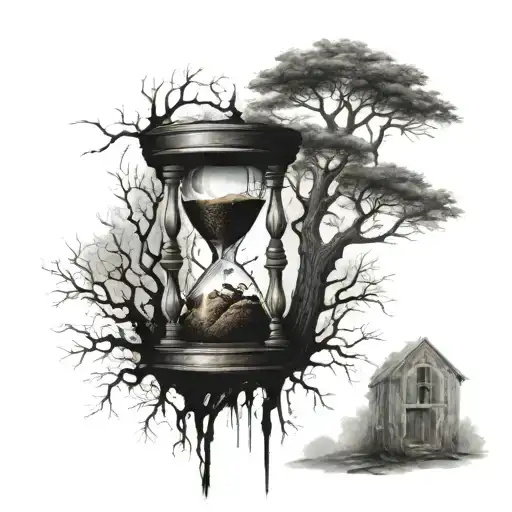 Hourglass And Tree