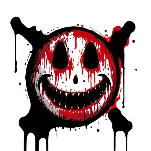 Smiley Face Morphing Bloody