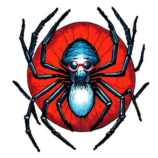 Spider Wearing Glasses
