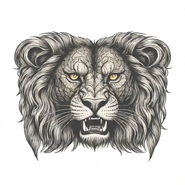 Lion Showing Teeth