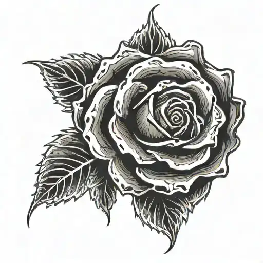 Black Metal Rose