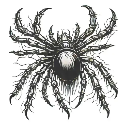 Black Metal Spider