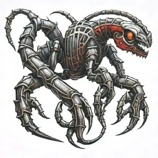 Sexy Red Head Girl As A Scorpion