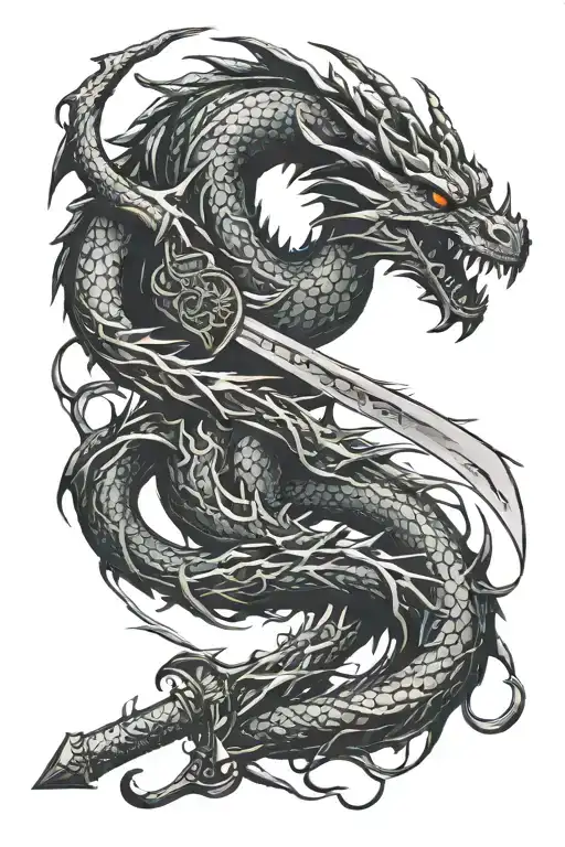 Dragon And Sword
