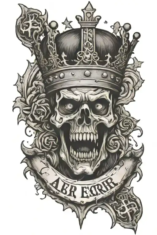Allison On Forearm With Crown Tilted Over The A Written In Old English