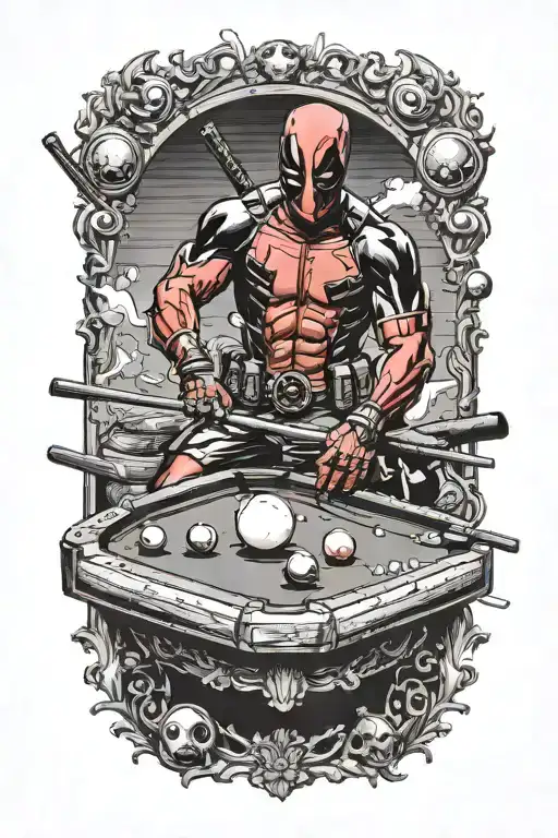 Deadpool Shooting Pool 8 Ball