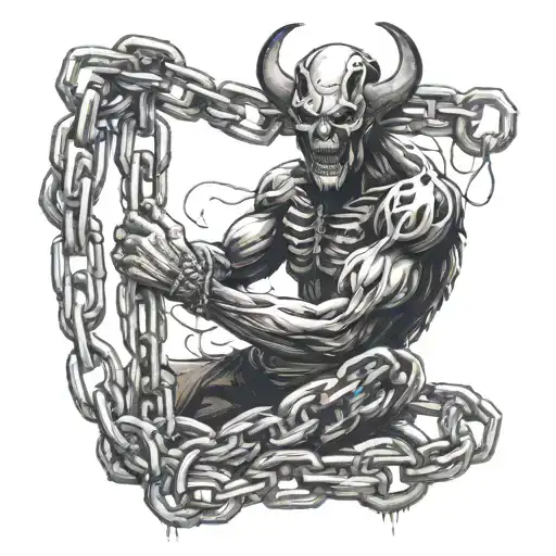 Chained Together Dark Demon