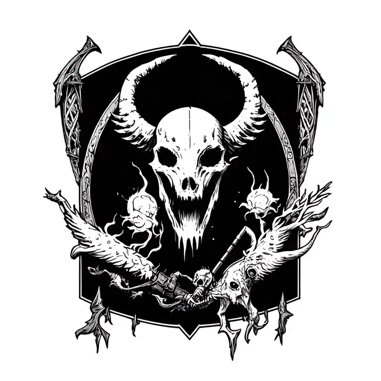 Sagittarius Arch Fine Line With Other Elements