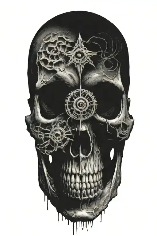 Skull With All Seeing Eye