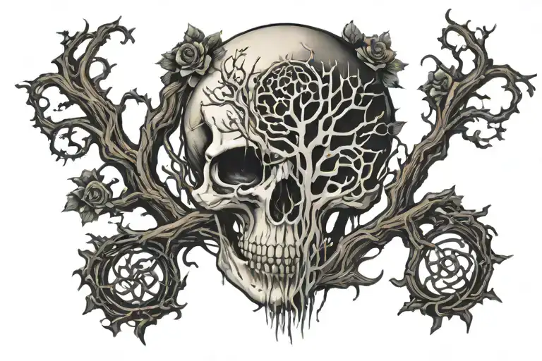 Tree Of Life Skull Celtic