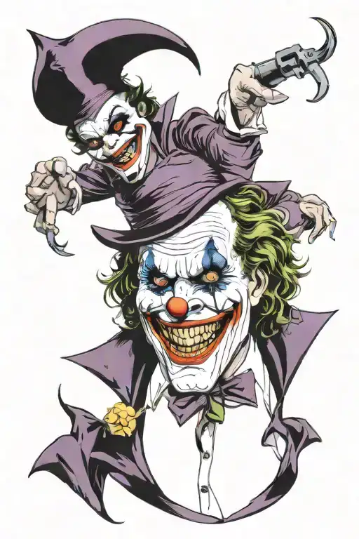 Smug B Barry Scam Themed Joker Surrounded