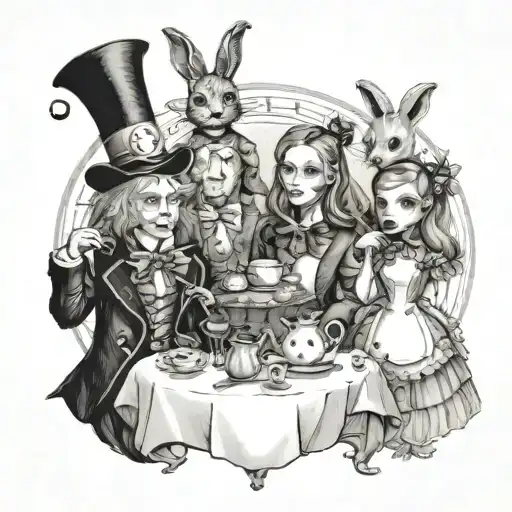 Characters From The Alice In Wonderland