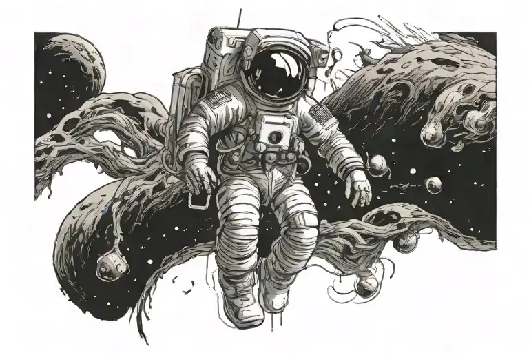 Astronaut Floating