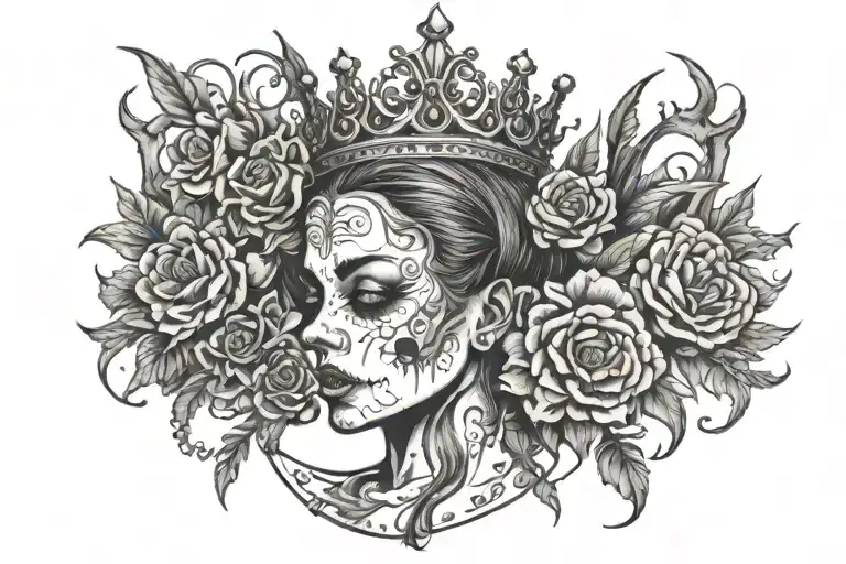 Zaira With Crown On Z And Flower