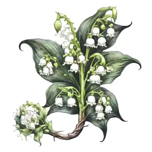 Collarbone Lily Of The Valley Flowers Growing
